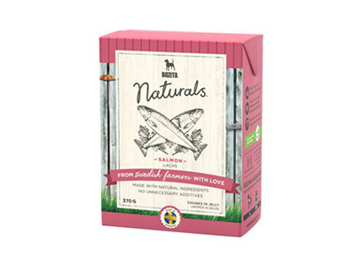 Консервы Bozita (Бозита) Naturals Для Собак Лосось Кусочки в Желе Salmon in Jelly 370г (1*16)