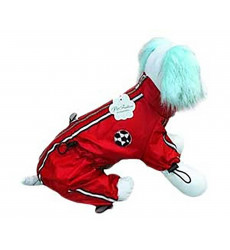 Дождевик Для Собак Крупных Пород Футбол Красный 28 Pet Fashion (Пет Фешн) Универсал