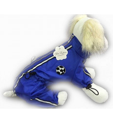 Дождевик Для Собак Мелких и Средних Пород Футбол Синий 20 XXL Pet Fashion (Пет Фешн) Универсал