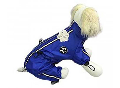 Дождевик Для Собак Крупных Пород Футбол Синий 30 Pet Fashion (Пет Фешн) Универсал 
