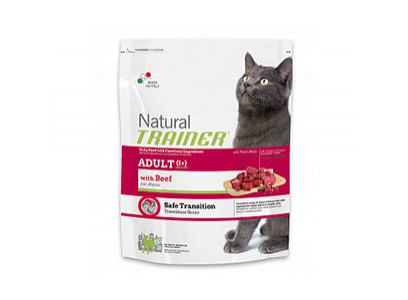 Сухой Корм Trainer (Трейнер) Для Кошек Говядина Natural Adult Beef 300г (1*12)