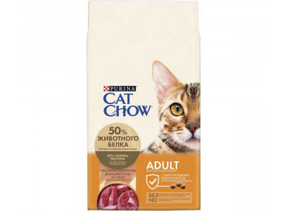 Сухой Корм Cat Chow (Кэт Чау) Для Кошек Утка Adult With Duck 15кг 