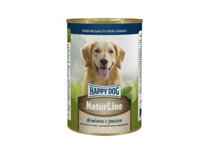 Консервы Happy Dog (Хэппи Дог) Для Собак Ягненок и Рис Natur Line Lamb & Rice 400г