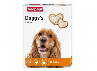 Beaphar (Беафар) Doggys Senior Сеньор Кормовая Витаминная Добавка Для Пожилых Собак 75шт 11519 