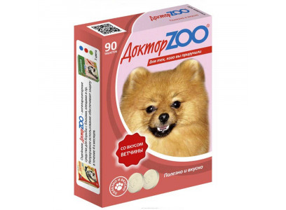 Доктор Zoo (Доктор Зоо) Мультивитаминное Лакомство Для Собак Ветчина 90таб 