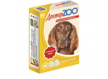 Доктор Zoo (Доктор Зоо) Мультивитаминнок Лакомство Для Собак Сыр 90таб 