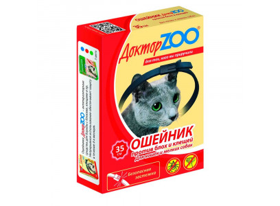 ДокторZoo (Доктор Зоо) Ошейник От Блох и Клещей Для Кошек 35см 