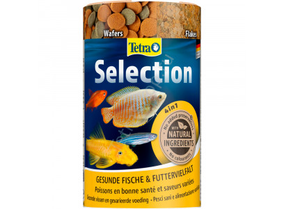 Корм Для Рыб Tetra (Тетра) Selection 4 Вида Хлопья, Гранулы, Чипсы, Пластинки 100мл 247550 