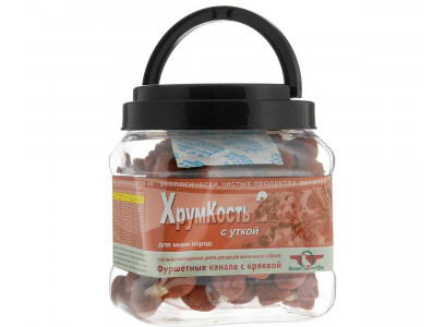 Лакомство Для Собак Green Qzin (Грин Кьюзин) Хрумкость-2 Сушеные Галетки С Уткой 750г