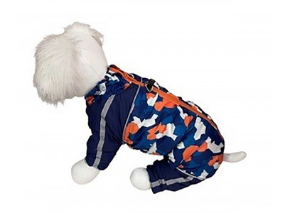 Комбинезон Для Собак Миниатюрных Пород Pet Fashion (Пет Фешн) Такса Графити M Мальчик Мех Синий 