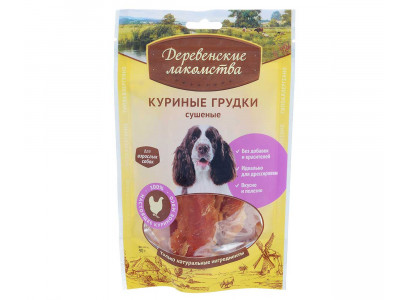 Лакомства Для Собак Деревенские Лакомства Куриные Грудки 90г 