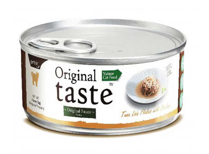 Консервы Pettric (Пэттрик) Original Taste Для Кошек Тунец и Курица в Соусе Tuna Loin Flakes with Chicken in Sauce 70г