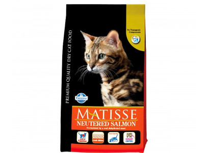 Сухой Корм Matisse (Матисс) Для Стерилизованных Кошек и Кастрированных Котов Лосось Neutered Salmon Farmina 1,5кг 