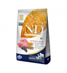 Сухой Корм Farmina (Фармина) Для Собак Средних Пород Ягненок и Голубика, Спельта и Овес Низкозерновой Natural & Delicious Low Grain Adult Dog MEDIUM Spelt, Oats, Lamb & Blueberry 12кг