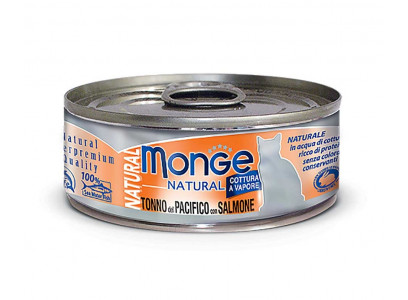 Консервы Monge (Монж) Для Кошек Тунец и Лосось Natural Pacific Tuna & Salmon 80г 