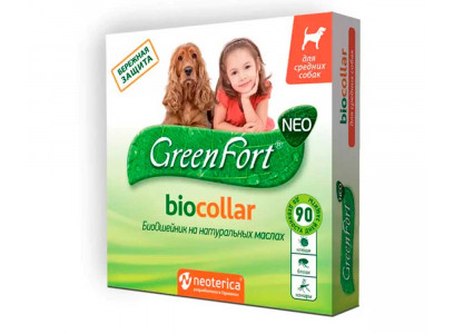 Биоошейник Greenfort NEO BioCollar Для Собак Средних Пород От Эктопаразитов 65см G205 