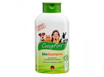 Greenfort NEO (Гринфорт Нео) BioShampoo Биошампунь От Эктопаразитов Для Кошек Кроликов и Собак 380мл G208 