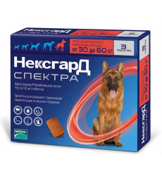 НексгарД Спектра Для Собак 30-60кг XL Merial (1*3)