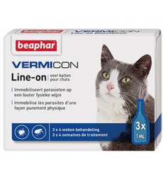Капли Beaphar (Беафар) Vermicon Line-On От Паразитов Для Кошек (1*3) 10984