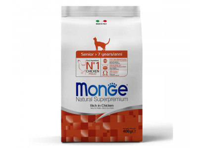 Сухой Корм Monge (Монж) Для Пожилых Кошек Cat 400г 