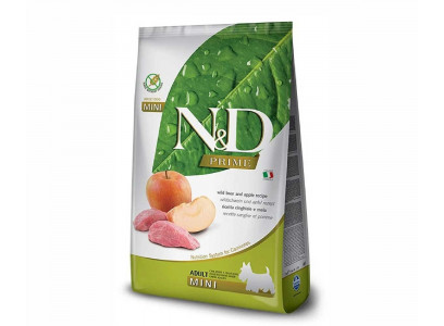 Сухой Корм Farmina (Фармина) Для Собак Мелких Пород Кабан и Яблоко Беззерновой Natural & Delicious Grain Free Adult Dog MINI Boar & Apple 800г 