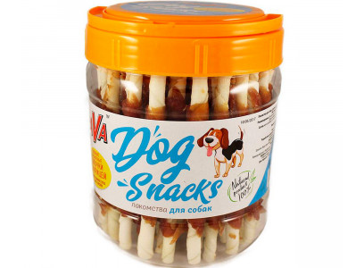 Лакомство Для Собак Brava (Брава) Сушеное Сыромятные Палочки с Курицей 600г /12/