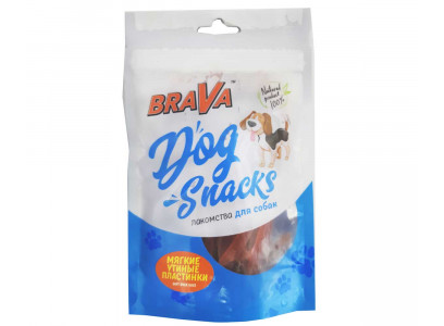 Лакомство Для Собак Brava (Брава) Мягкие Утиные Пластинки 90г /50/ 