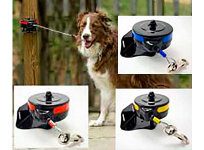 Рулетка Для Собак Средних и Крупных Пород Lixit (Ликсит) с Креплением к Стене От 36,3 До 54,6кг 4,6м Металлический Трос 8431