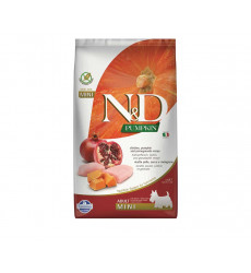 Сухой Корм Farmina (Фармина) Для Собак Мелких Пород Курица Тыква и Гранат Беззерновой Natural & Delicious Grain Free Adult Dog MINI Chicken, Pumpkin & Pomegranate 800г