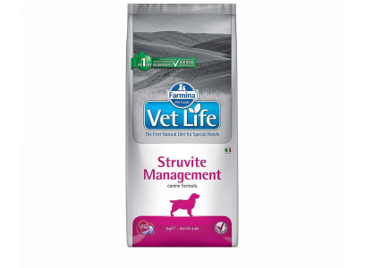 Лечебный Сухой Корм Farmina (Фармина) Для Собак При Струвитном Уролитиазе и Идиопатическом Цистите Vet Life Canine Struvite Management 2кг