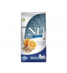 Сухой Корм Farmina (Фармина) Для Собак Мелких Пород Сельдь и Апельсин Беззерновой Natural & Delicious Grain Free Adult Dog MINI Herring & Orange 800г