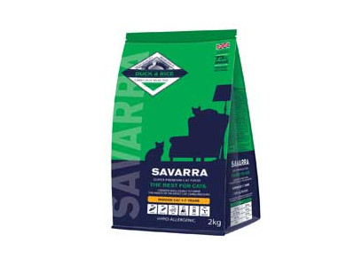 Сухой Корм Savarra (Саварра) Для Домашних Кошек Утка с Рисом Гипоаллергенный Indoor Adult Cat Duck And Rice 2кг 5649131-Акция