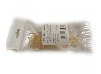 Присоски Прозрачные с Отверстием 6шт Блистер