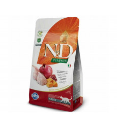 Сухой Корм Farmina (Фармина) Для Кошек Перепел Тыква и Гранат Беззерновой N&D Pumpkin Gf Quail 1,5кг