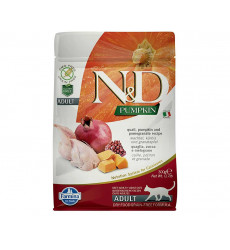 Сухой Корм Farmina N&D (Фармина) Для Кошек Перепел Тыква и Гранат Беззерновой N&D Pumpkin Gf Quail 300г