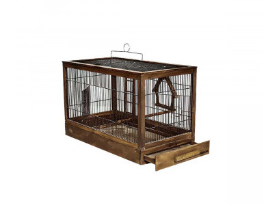 Клетка Для Птиц Zoom (Зум) Ретро-Кантри 56*30*35см Дерево Палисандр