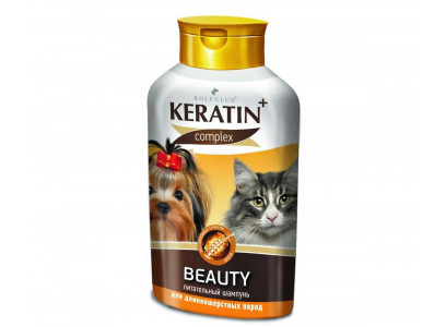 Keratin+ Complex Beauty Шампунь Для Кошек и Собак Для Длинношерстных 400мл R501 