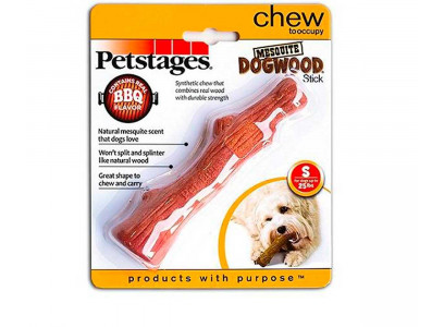 Игрушка Для Собак Средних Пород Petstage (ПетСтейдж) Mesquite Dogwood Палочка Аромат Барбекю Малая 18см 30143