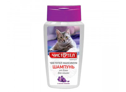Чистотел-Максимум Шампунь Для Кошек От Блох и Клещей 180мл С614