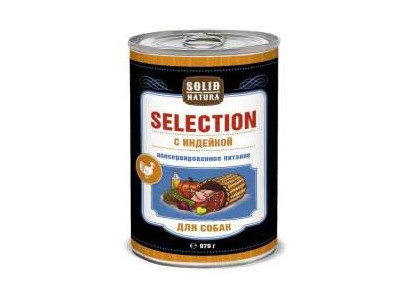 Консервы Для Собак Solid Natura Selection Индейка 970г