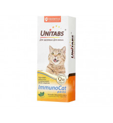Паста Для Кошек Unitabs (Юнитабс) Для Иммунитета и Улучшения Обмена Веществ Immunocat 120мл U307