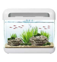 Аквариум Marlin (Марлин) 15л 40*16*37см Белый Светильник Фильтр Водопад Es400/White