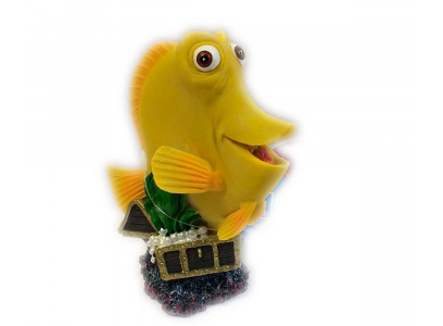 Распылитель Для Аквариума Marlin (Марлин) Рыбка Желтый Хирург 9,5*5,2*10,7см Пластик Mja-055