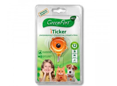 Отпугиватель Клещей и Блох Для Собак и Кошек Greenfort Iticker G200 
