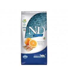 Сухой Корм Для Кошек Farmina N&D (Фармина) Для Кошек Сельдь и Апельсин Беззерновой Natural & Delicious Grain Free Ocean Herring & Orange 5кг