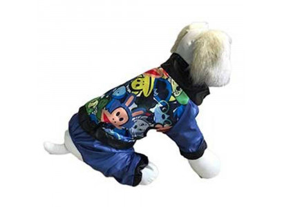 Дождевик Для Собак Мелких Пород Monkey L Синий Широкогруд Pet Fashion (Пет Фешн) Универсал