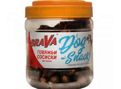 Лакомство Для Собак BraVa (Брава) Говяжьи Сосиски 750г /12/