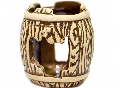 Грот Для Аквариума Бочка Средняя 5,5*5*6см Аква Лого Gg-809954