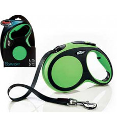 Рулетка Для Собак Крупных Пород Flexi (Флекси) Ремень 5м До 60кг New Comfort L Зеленый