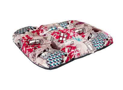 Матрас Для Собак Хвостел Канвас Филин Красный 70*50см